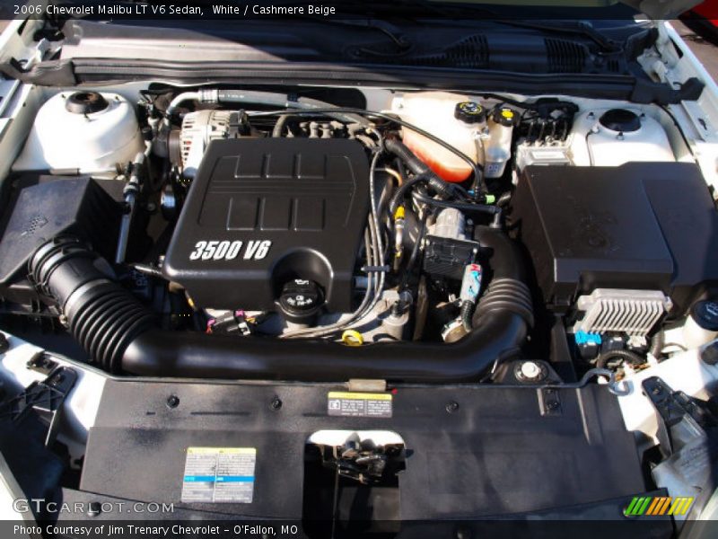 White / Cashmere Beige 2006 Chevrolet Malibu LT V6 Sedan