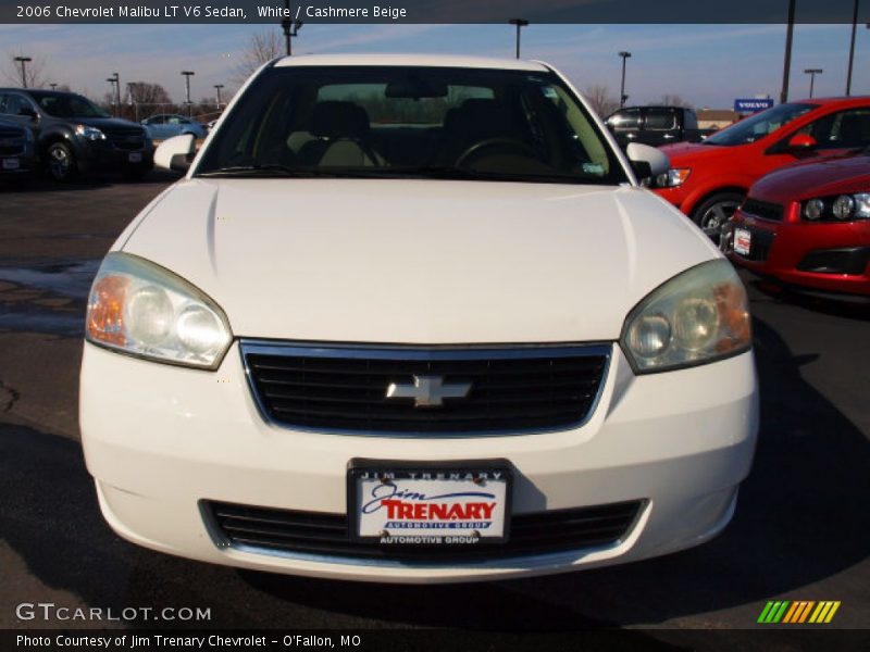 White / Cashmere Beige 2006 Chevrolet Malibu LT V6 Sedan