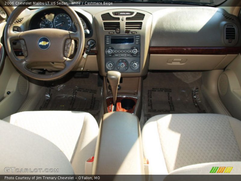 White / Cashmere Beige 2006 Chevrolet Malibu LT V6 Sedan