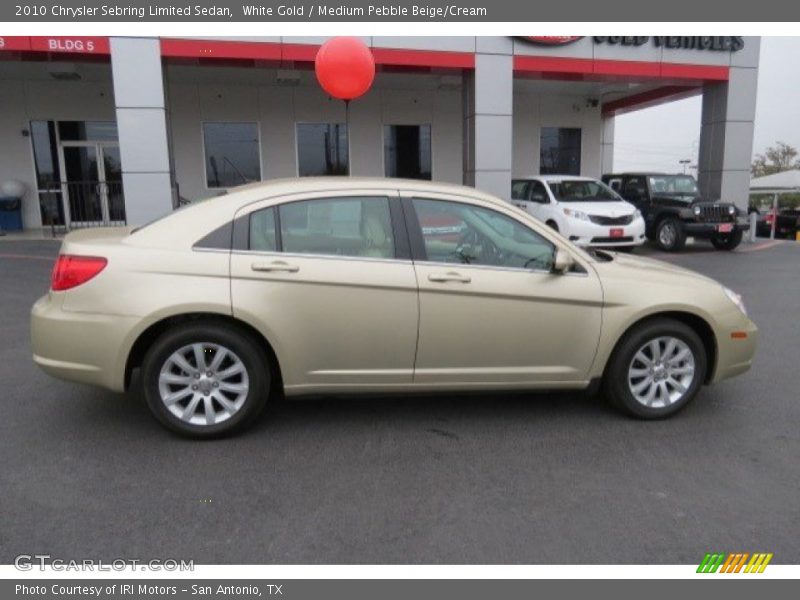 White Gold / Medium Pebble Beige/Cream 2010 Chrysler Sebring Limited Sedan