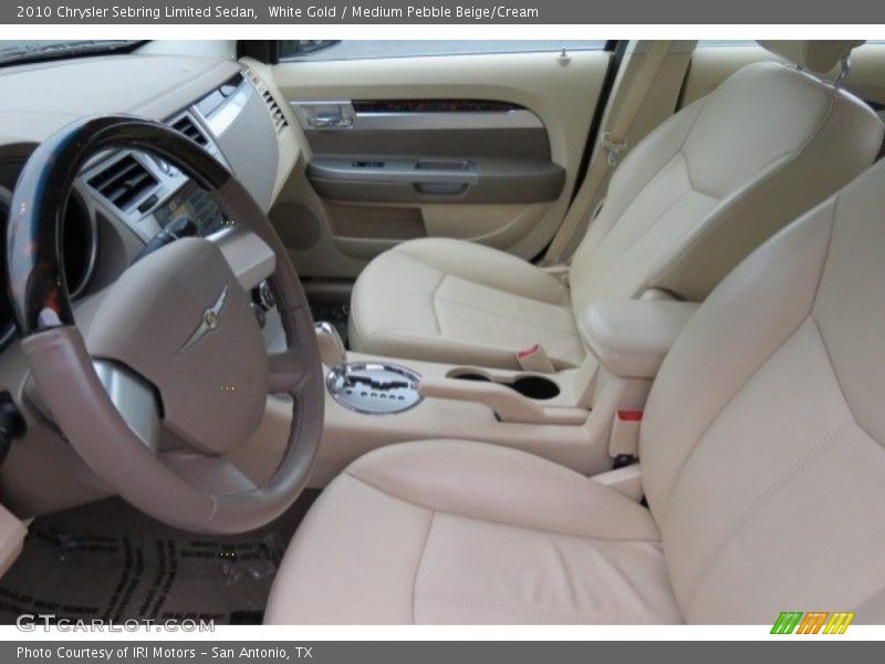 White Gold / Medium Pebble Beige/Cream 2010 Chrysler Sebring Limited Sedan