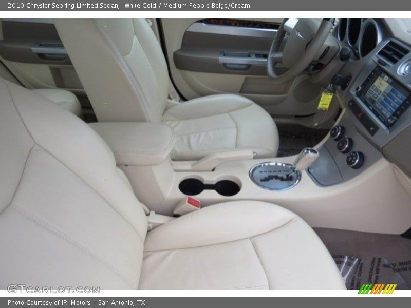 White Gold / Medium Pebble Beige/Cream 2010 Chrysler Sebring Limited Sedan