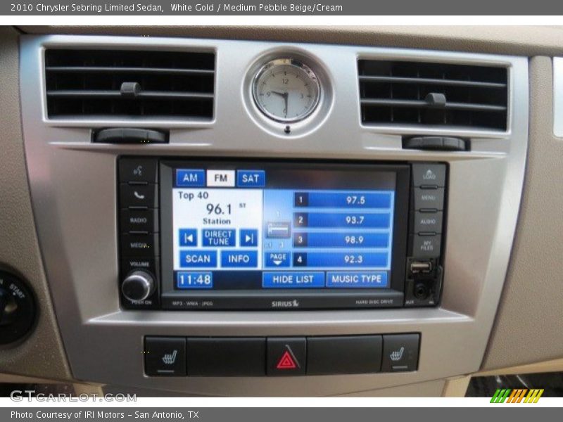 White Gold / Medium Pebble Beige/Cream 2010 Chrysler Sebring Limited Sedan