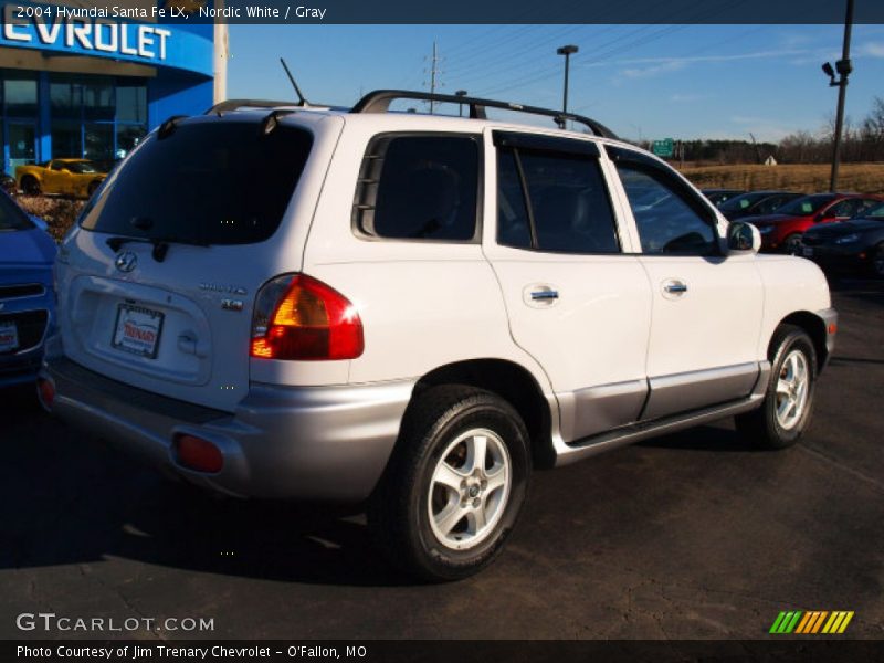 Nordic White / Gray 2004 Hyundai Santa Fe LX