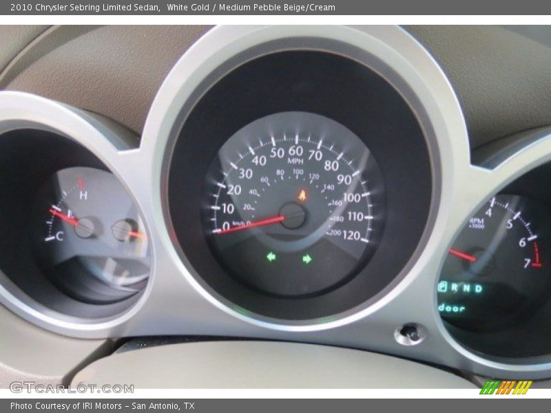 White Gold / Medium Pebble Beige/Cream 2010 Chrysler Sebring Limited Sedan