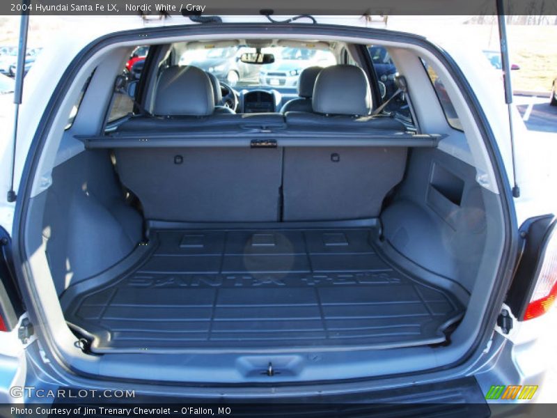 Nordic White / Gray 2004 Hyundai Santa Fe LX