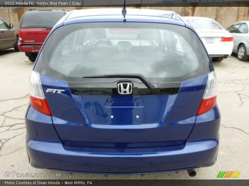 Vortex Blue Pearl / Gray 2012 Honda Fit