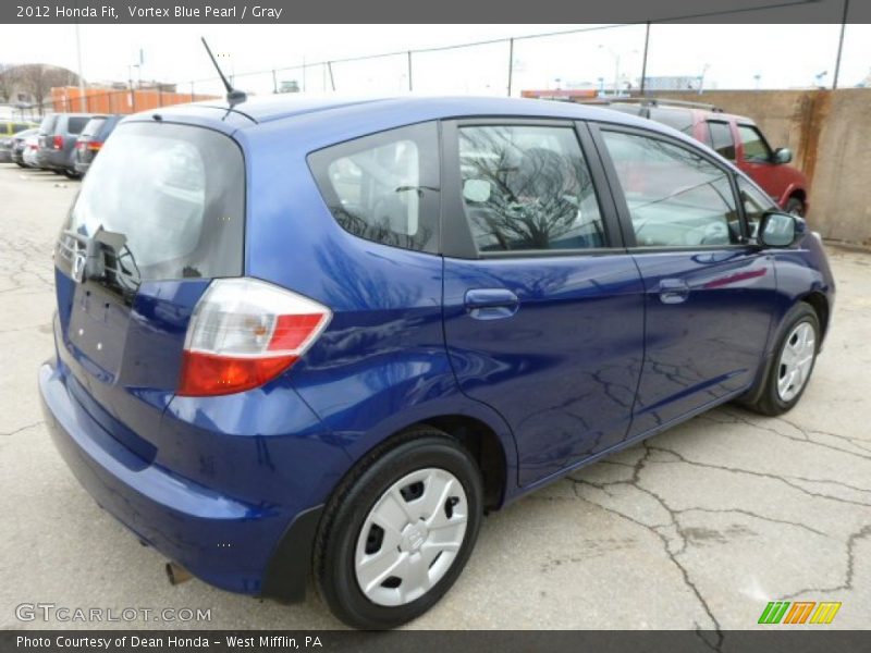 Vortex Blue Pearl / Gray 2012 Honda Fit