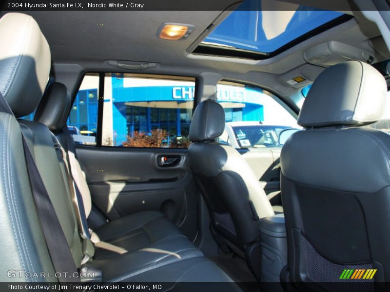 Nordic White / Gray 2004 Hyundai Santa Fe LX
