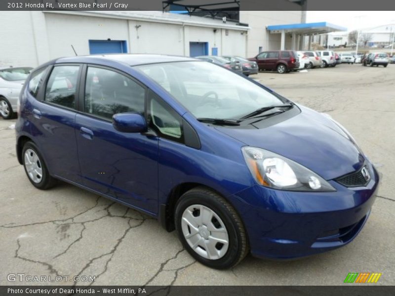 Vortex Blue Pearl / Gray 2012 Honda Fit