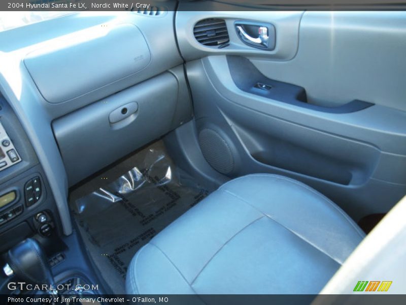 Nordic White / Gray 2004 Hyundai Santa Fe LX