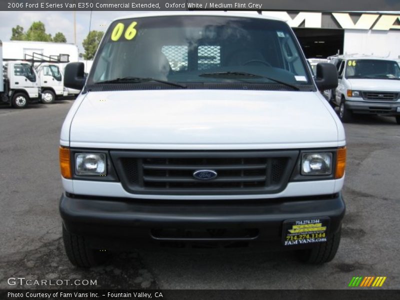 Oxford White / Medium Flint Grey 2006 Ford E Series Van E350 Commercial Extended