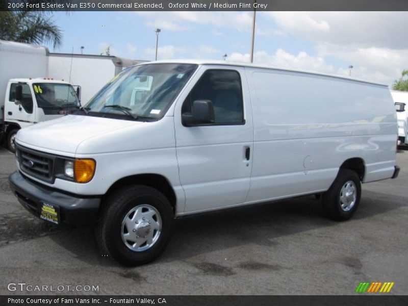 Oxford White / Medium Flint Grey 2006 Ford E Series Van E350 Commercial Extended