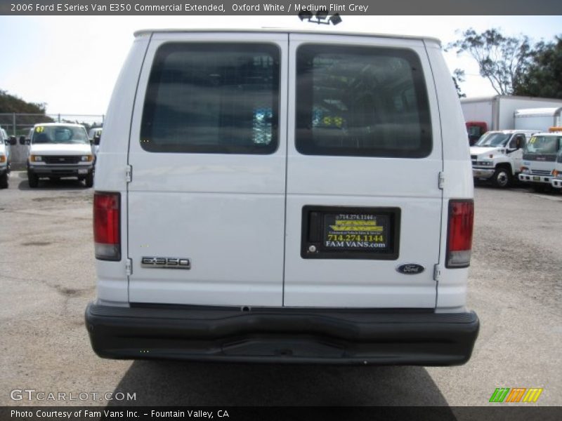 Oxford White / Medium Flint Grey 2006 Ford E Series Van E350 Commercial Extended
