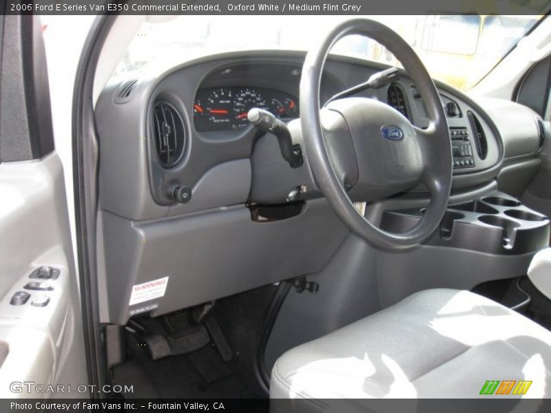 Oxford White / Medium Flint Grey 2006 Ford E Series Van E350 Commercial Extended