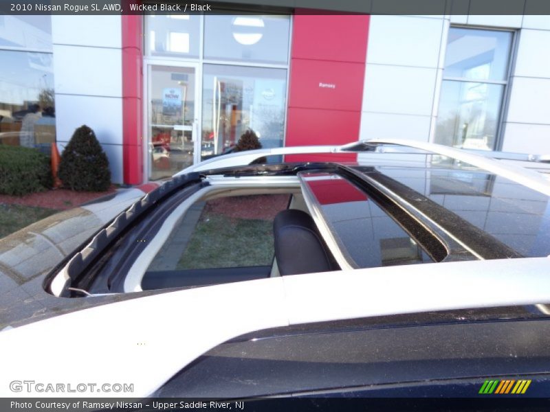 Wicked Black / Black 2010 Nissan Rogue SL AWD