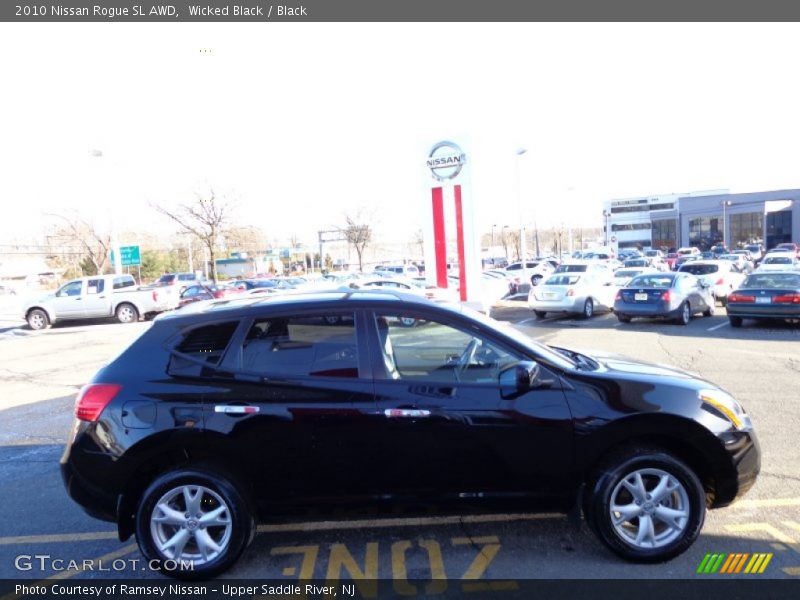 Wicked Black / Black 2010 Nissan Rogue SL AWD