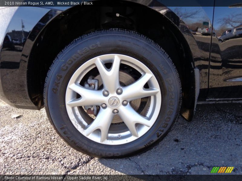 Wicked Black / Black 2010 Nissan Rogue SL AWD