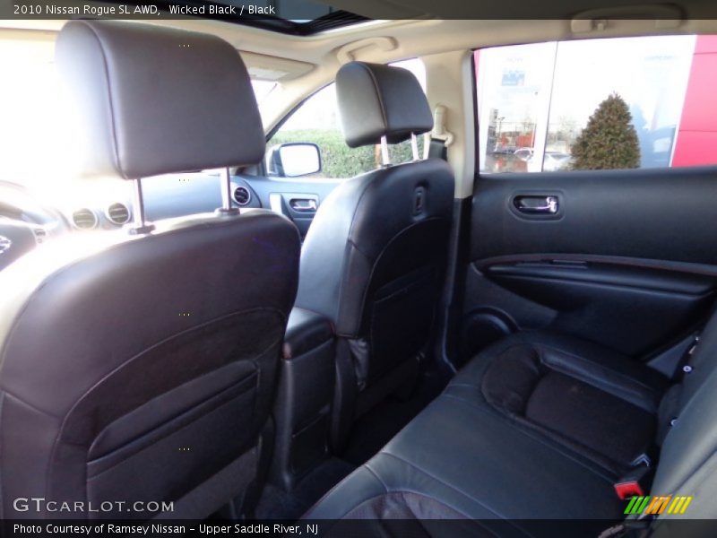 Wicked Black / Black 2010 Nissan Rogue SL AWD