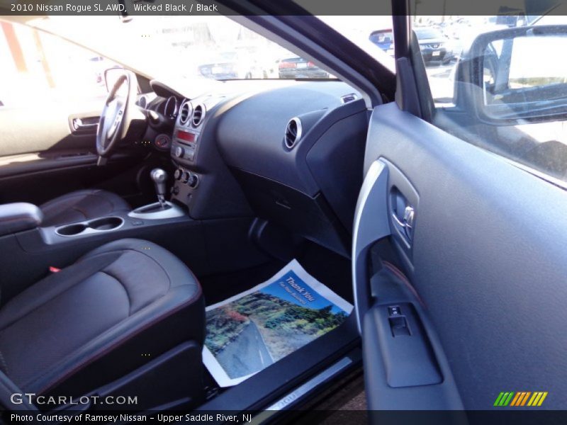 Wicked Black / Black 2010 Nissan Rogue SL AWD