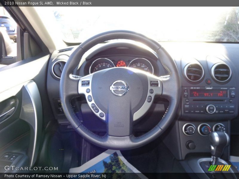 Wicked Black / Black 2010 Nissan Rogue SL AWD