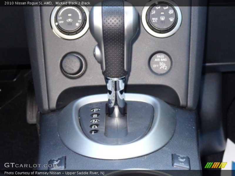 Wicked Black / Black 2010 Nissan Rogue SL AWD
