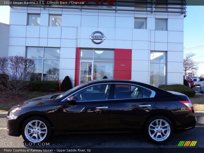 Crimson Black / Charcoal 2010 Nissan Maxima 3.5 S