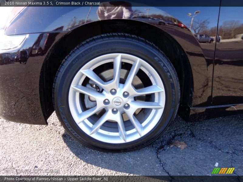 Crimson Black / Charcoal 2010 Nissan Maxima 3.5 S