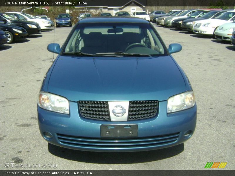 Vibrant Blue / Taupe 2004 Nissan Sentra 1.8 S