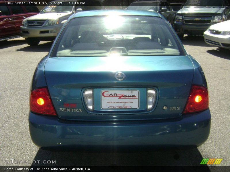 Vibrant Blue / Taupe 2004 Nissan Sentra 1.8 S
