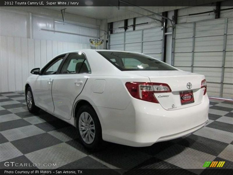 Super White / Ivory 2012 Toyota Camry LE