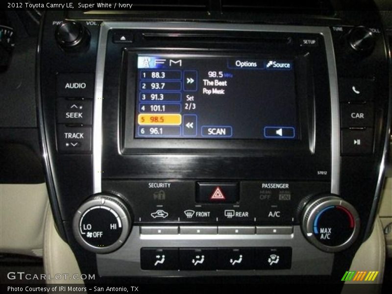 Super White / Ivory 2012 Toyota Camry LE
