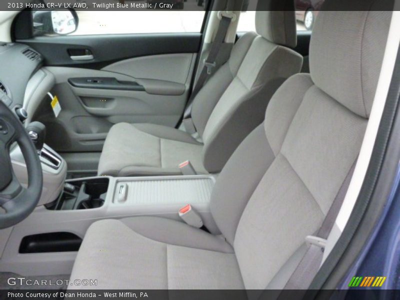 Twilight Blue Metallic / Gray 2013 Honda CR-V LX AWD