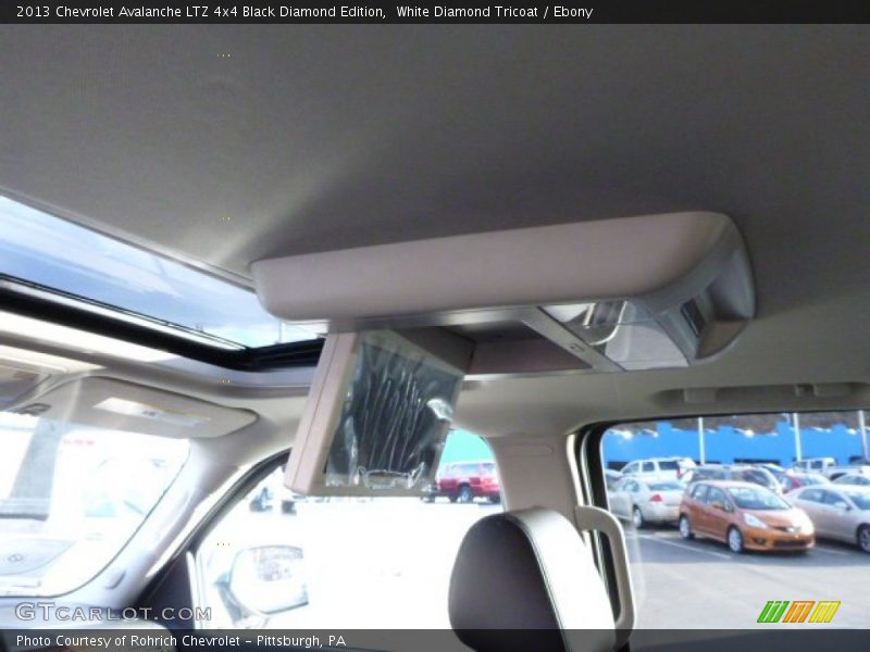 White Diamond Tricoat / Ebony 2013 Chevrolet Avalanche LTZ 4x4 Black Diamond Edition