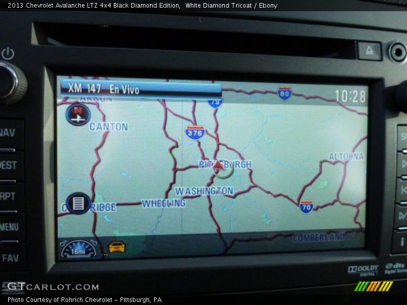 White Diamond Tricoat / Ebony 2013 Chevrolet Avalanche LTZ 4x4 Black Diamond Edition