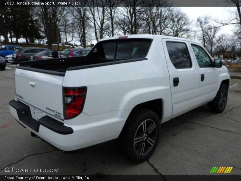 White / Black 2013 Honda Ridgeline Sport