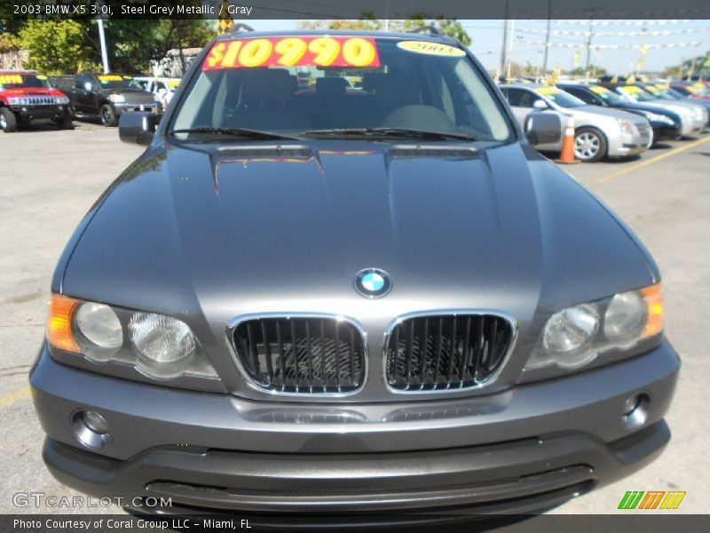 Steel Grey Metallic / Gray 2003 BMW X5 3.0i