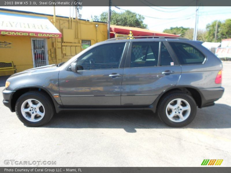 Steel Grey Metallic / Gray 2003 BMW X5 3.0i