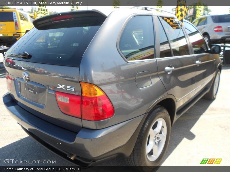 Steel Grey Metallic / Gray 2003 BMW X5 3.0i