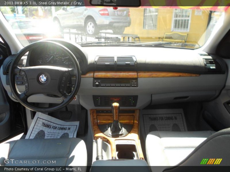 Steel Grey Metallic / Gray 2003 BMW X5 3.0i