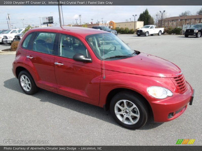 Inferno Red Crystal Pearl / Pastel Slate Gray 2009 Chrysler PT Cruiser LX