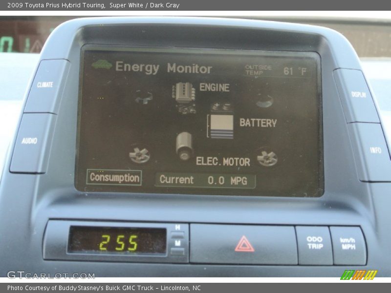 Super White / Dark Gray 2009 Toyota Prius Hybrid Touring