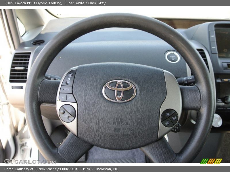 Super White / Dark Gray 2009 Toyota Prius Hybrid Touring