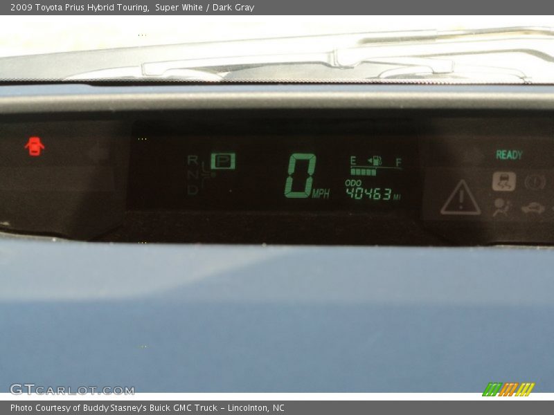 Super White / Dark Gray 2009 Toyota Prius Hybrid Touring