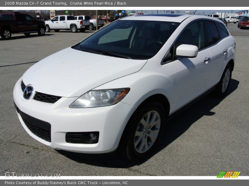 Crystal White Pearl Mica / Black 2008 Mazda CX-7 Grand Touring