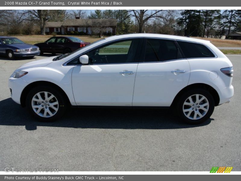 Crystal White Pearl Mica / Black 2008 Mazda CX-7 Grand Touring