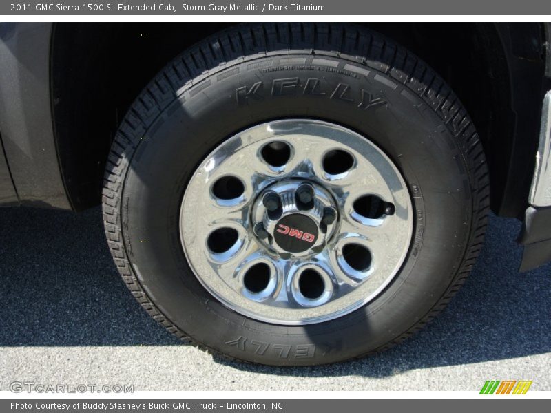 Storm Gray Metallic / Dark Titanium 2011 GMC Sierra 1500 SL Extended Cab