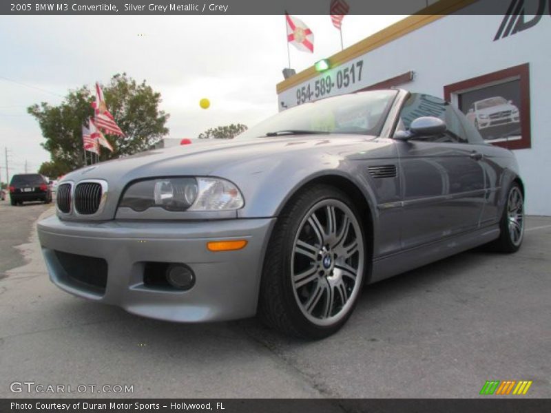 Silver Grey Metallic / Grey 2005 BMW M3 Convertible