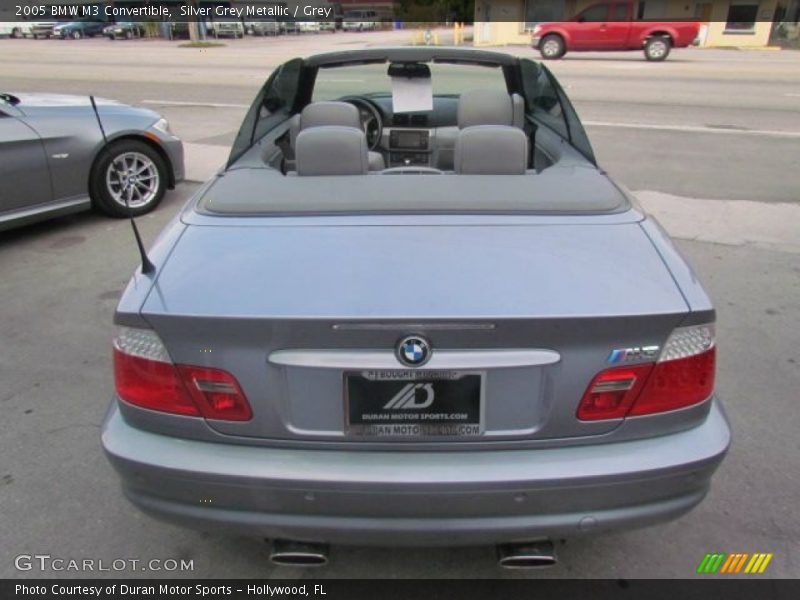 Silver Grey Metallic / Grey 2005 BMW M3 Convertible