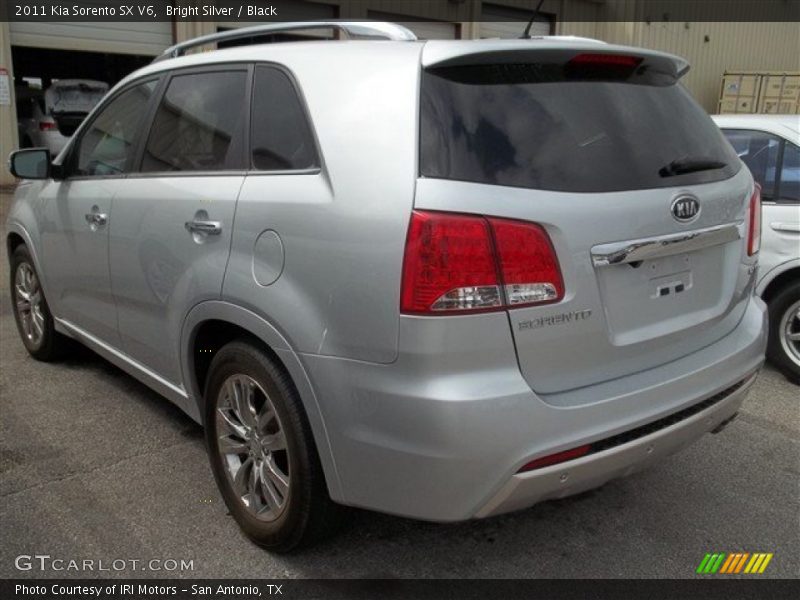 Bright Silver / Black 2011 Kia Sorento SX V6